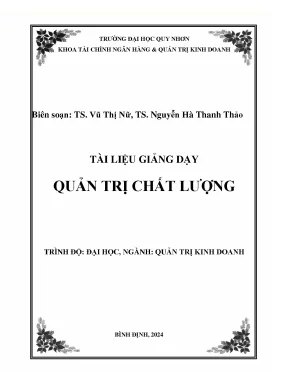 Bài giảng quản trị chất lượng