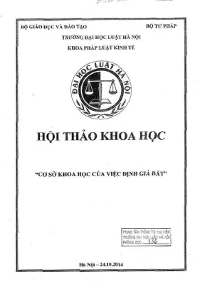 Hội thảo khoa học cơ sở khoa học của việc định giá đất
