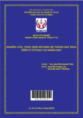 Nghiên cứu thực hiện mô hình hệ thống gạt mưa trên ô tô phục vụ giảng dạy
