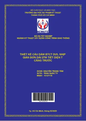 Thiết kế cầu dầm btct buwl nhịp giản đơn dài 27m tiết diện t căng trước