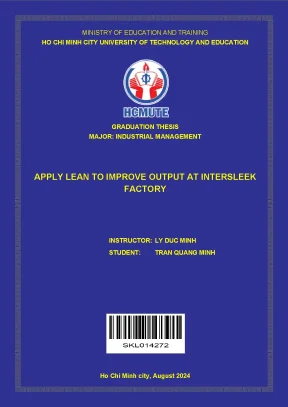 Apply lean to improve output at intersleek factory
