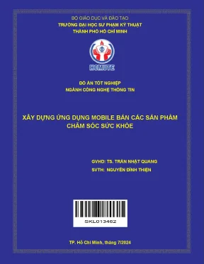 Xây dựng ứng dụng mobile bán các sản phẩm chăm sóc sức khỏe