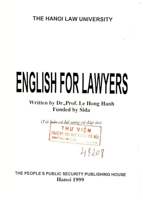 English for lawyers le hong hanh