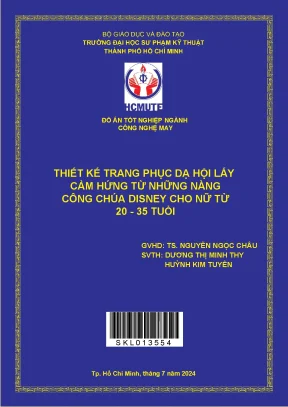 Đồ án tốt nghiệp thiết kế trang phục dạ hội lấy cảm hứng từ những nàng công chúa disney cho nữ từ 20 35 tuổi