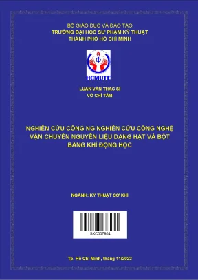 Nghiên cứu công nghệ vận chuyển nguyên liệu dạng hạt và bột bằng khí động học