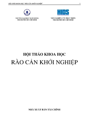 Hội thảo khoa học rào cản khởi nghiệp