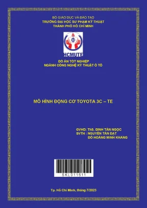 Mô hình động cơ toyota 3c te