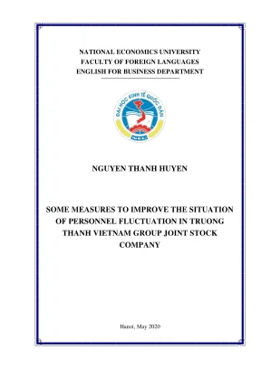 Chuyên đề thực tập some measures to improve the situation of personnel fluctuation in truong thanh vietnam group joint stock company
