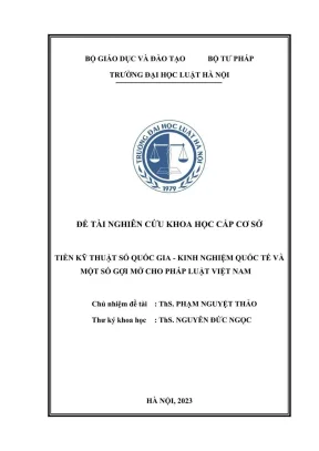 Đề tài nghiên cứu khoa học cấp trường tiền kỹ thuật số quốc gia kinh nghiệm quốc tế và một số gợi mở cho pháp luật việt nam phần 1