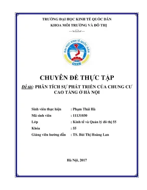 Chuyên đề thực tập phân tích sự phát triển của chung cư cao tầng ở hà nội