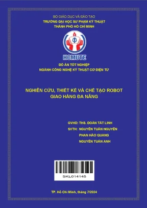 Đồ án tốt nghiệp công nghệ kỹ thuật cơ điện tử nghiên cứu thiết kế và chế tạo robot giao hàng đa năng