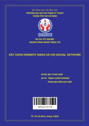 Đồ án tốt nghiệp công nghệ thông tin xây dựng website mạng xã hội social network