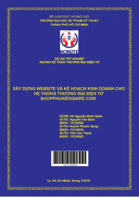 Xây dựng website và kế hoạch kinh doanh cho hệ thống thương mại điện tử shopphukiengiare com