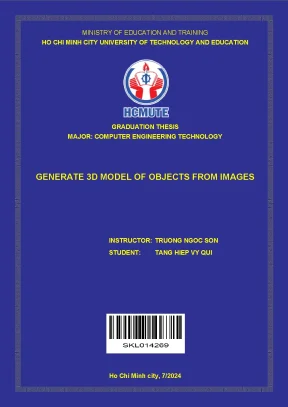 Đồ án tốt nghiệp công nghệ kỹ thuật máy tính generate 3d model of objects from images