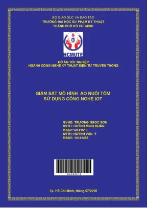 Giám sát mô hình ao nuôi tôm sử dụng công nghệ iot