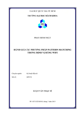 Luận văn thạc sĩ kỹ thuật điện tử đánh giá các phương pháp pattern matching trong định vị bằng wifi