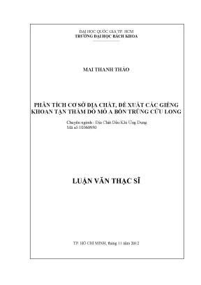 Luận văn thạc sĩ địa chất dầu khí ứng dụng phân tích cơ sở địa chất đề xuất các giếng khoan tận thăm dò mỏ a bồn trũng cửu long