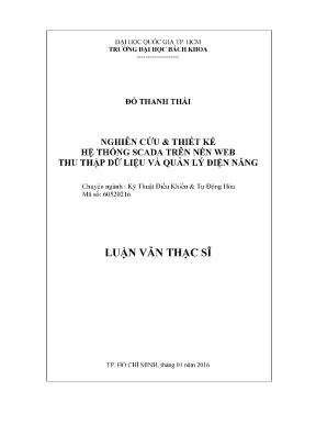 Luận văn thạc sĩ kỹ thuật điều khiển và tự động hóa nghiên cứu thiết kế hệ thống scada trên nền web thu thập dữ liệu và quản lý điện năng