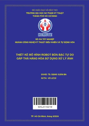 Thiết kế mô hình robot bốn bậc tự do gắp thả hàng hóa sử dụng xử lý ảnh