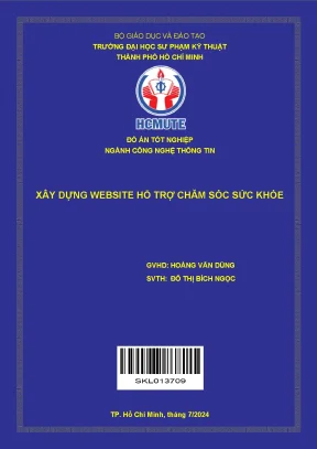 Đồ án tốt nghiệp công nghệ thông tin xây dựng website hỗ trợ chăm sóc sức khỏe