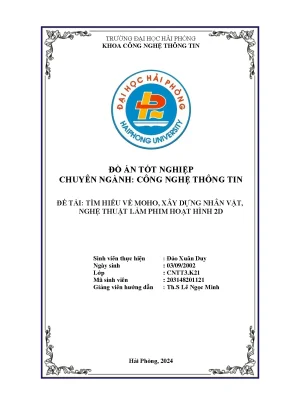 Đồ án tốt nghiệp công nghệ thông tin tìm hiểu về mono xây dựng nhân vật nghệ thuật làm phim hoạt hình 2d
