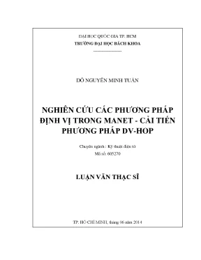 Đỗ nguyễn minh tuấn        nghiên cứu các phương pháp định vị trong manet cải tiến phương pháp dvhop