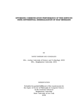 Luận án tiến sĩ optimizing communication performance of web services using differential deserialization of soap messages