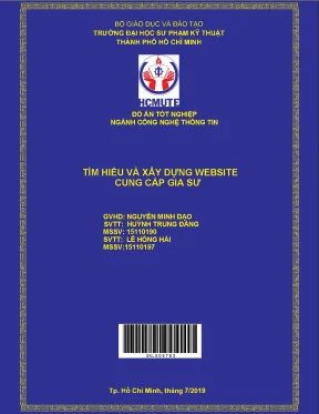 Tìm hiểu và xây dựng website cung cấp gia sư