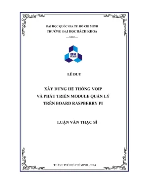 Luận văn thạc sĩ kỹ thuật điện tử xây dựng hệ thống voip và phát triển module quản lý trên board raspberry pi