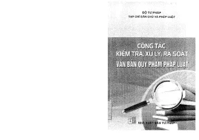 Công tác kiểm tra xử lý văn bản có chứa quy phạm pháp luật nguyễn thị thu hòe