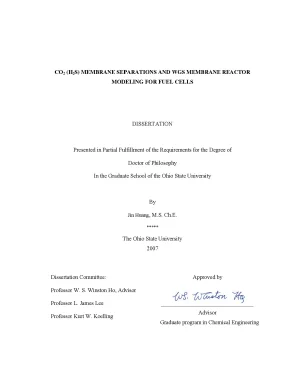 Luận án tiến sĩ carbon dioxide hydrogen sulfide membrane separations and wgs membrane reactor modeling for fuel cells