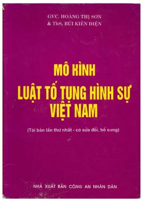 Mô hình luật tố tụng hình sự việt nam hoàng thị sơn bùi kiên điện