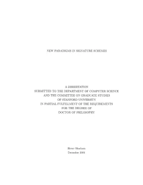 Luận án tiến sĩ new paradigms in signature schemes