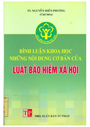 Bình luận khoa học những nội dung cơ bản của luật bảo hiểm xã hội nguyễn hiền phương chủ biên trần thị thúy lâm