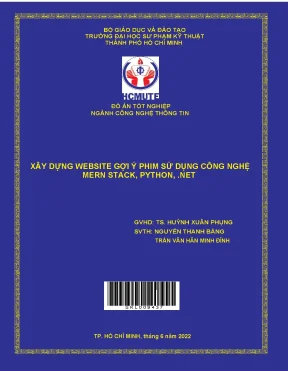 Xây dựng website gợi ý phim sử dụng công nghệ mern stack phython net