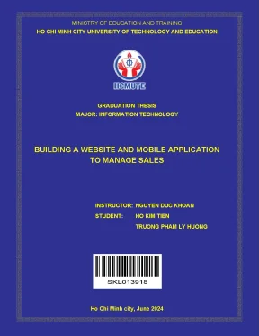 Đồ án tốt nghiệp công nghệ thông tin building a website and mobile application to manage sales
