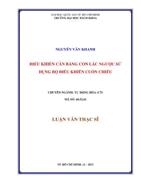 Luận văn thạc sĩ tự động hóa điều khiển cân bằng con lắc ngược sử dụng bộ điều khiển cuốn chiếu