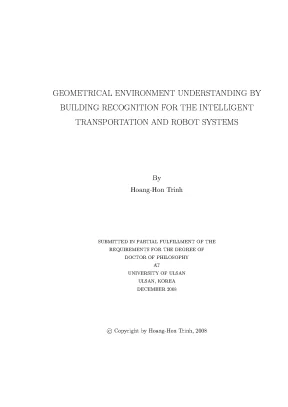 Luận án tiến sĩ geometrical environment understanding by building recognition for the intelligent transportation and robot systems