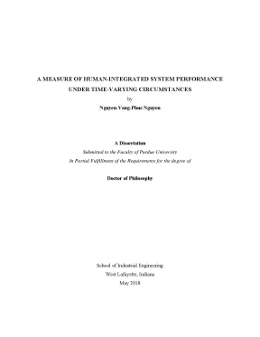 Luận án tiến sĩ a measure of humanintegrated system performance under timevarying circumstances