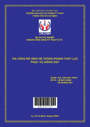 Thi công mô hình hệ thống phanh thủy lực phục vụ giảng dạy