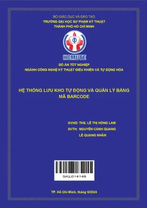 Đồ án tốt nghiệp công nghệ kỹ thuật điều khiển và tự động hóa hệ thống lưu kho tự động và quản lý bằng mã barcode