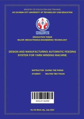 Design and manufacturing automatic feeding system for yarn winding machine