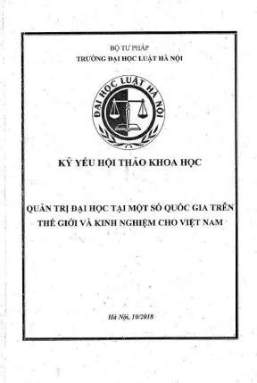 Kỷ yếu hội thảo khoa học cấp trường quản trị đại học tại một số quốc gia trên thế giới và kinh nghiệm cho việt nam