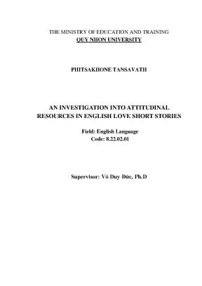 Luận văn thạc sĩ an investigation into attitudinal resources in english love short stories