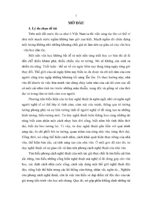 Luận văn thạc sĩ phong cách nghệ thuật thơ văn công hùng