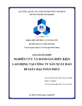 Luận văn an toàn nhà máy bao bì giấy đại toàn phát