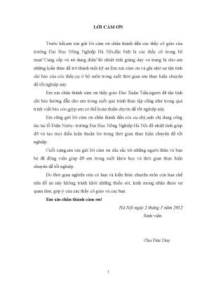 Luận văn tốt nghiệp chất lượng điện áp và một số biện pháp nâng cao chất lượng điện lưới trường đại học nông nghiệp hà nội
