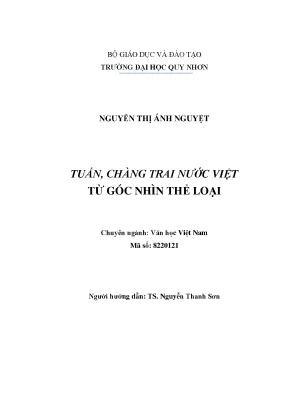 Luận văn thạc sĩ tuấn chàng trai nước việt từ góc nhìn thể loại