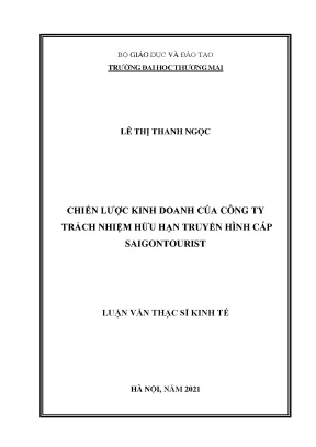 Luận văn thạc sĩ kinh tế chiến
