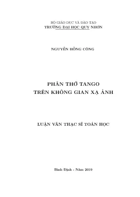 Luận văn thạc sĩ phân thớ tango trên không gian xạ ảnh